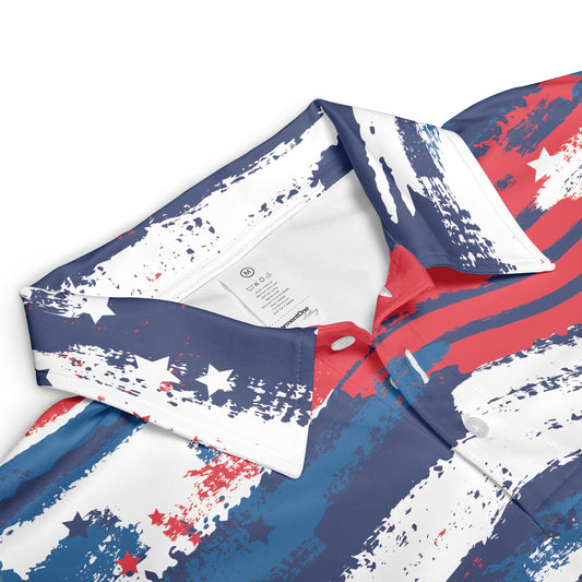 USA Grunge Polo Shirt