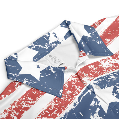 Vintage Flag Polo Shirt