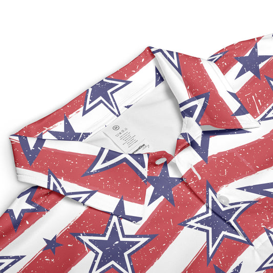 Vintage Stripes & Stars Polo Shirt