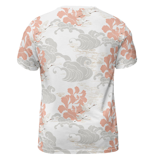White Cranes & Grey Clouds Comfort T-shirt