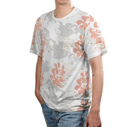 White Cranes & Grey Clouds Comfort T-shirt