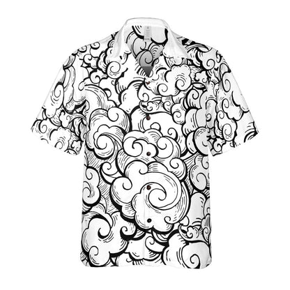 Asian Clouds Button Up Shirt