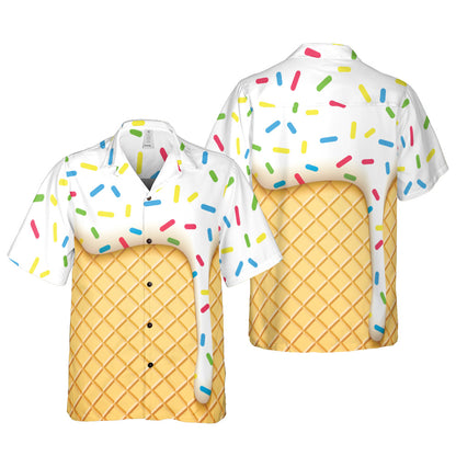 Ice Cream Cone Button Down Shirt