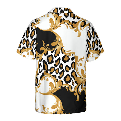 Leopard Baroque Button Up Shirt