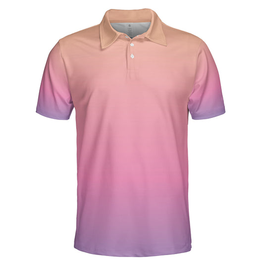 Peach Sunset Polo Shirt