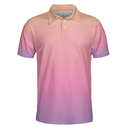 Peach Sunset Polo Shirt