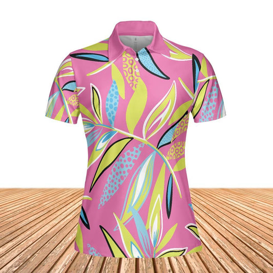 Tropical Pink Women's Polo Shirt