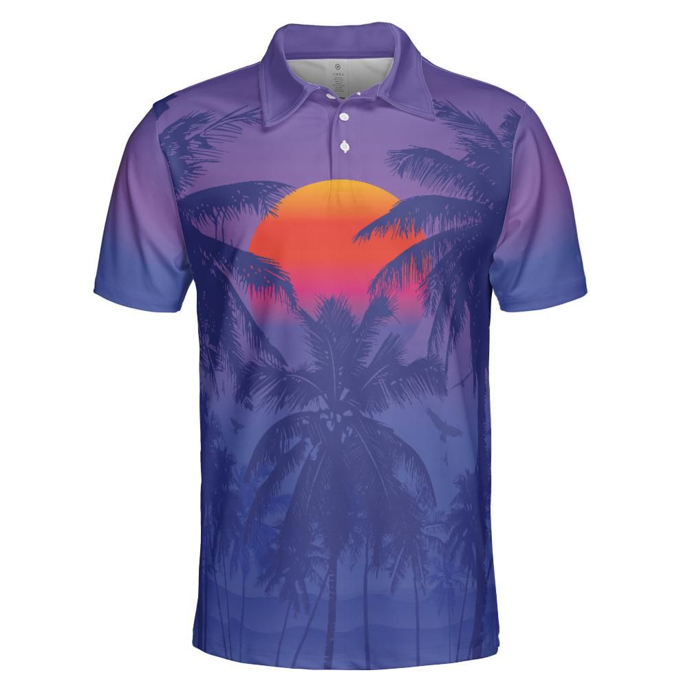 Tropical Sunrise Polo Shirt
