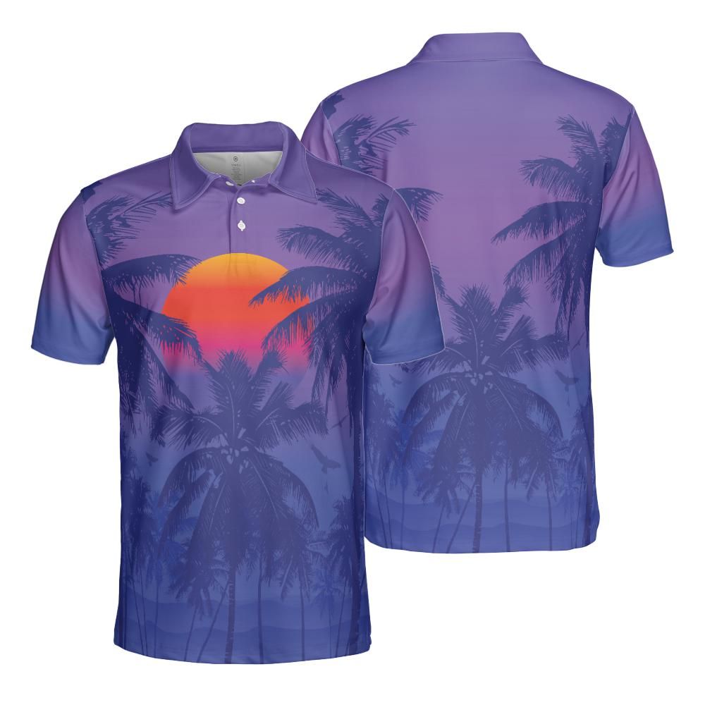 Tropical Sunrise Polo Shirt