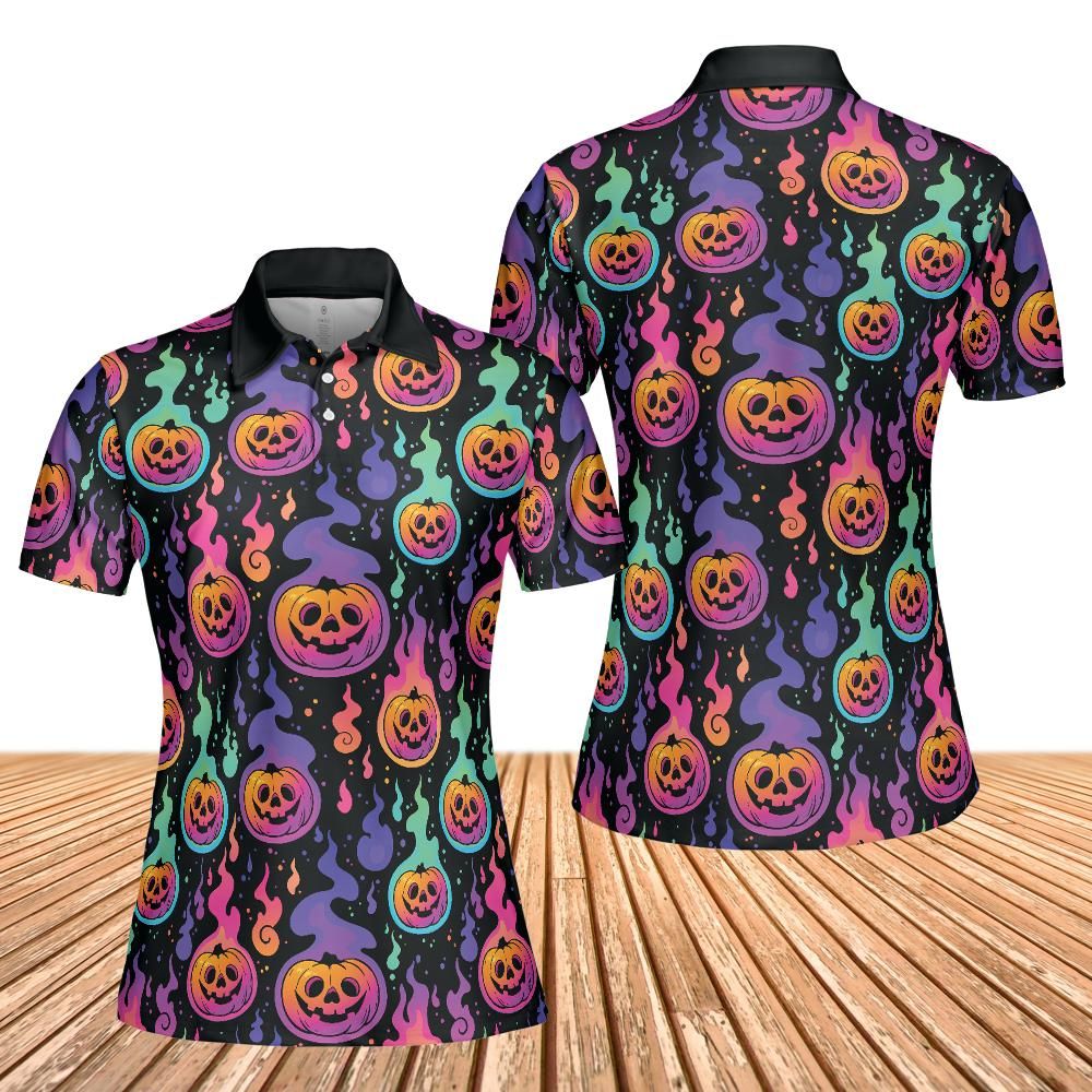 Pumpkin Fire Women's Polo Shirt
