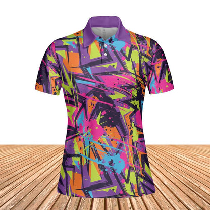 Abstract Zigzag Women's Polo Shirt
