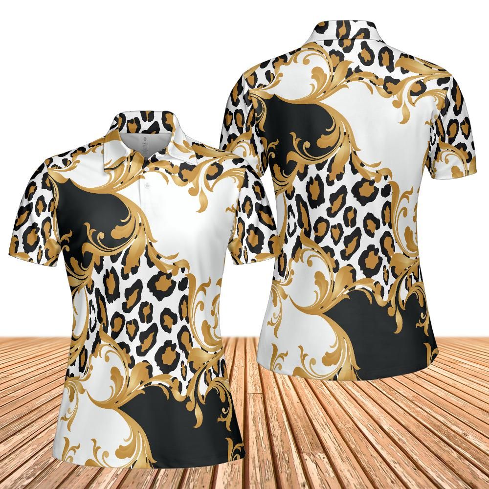 Leopard Baroque Women's Polo Shirt