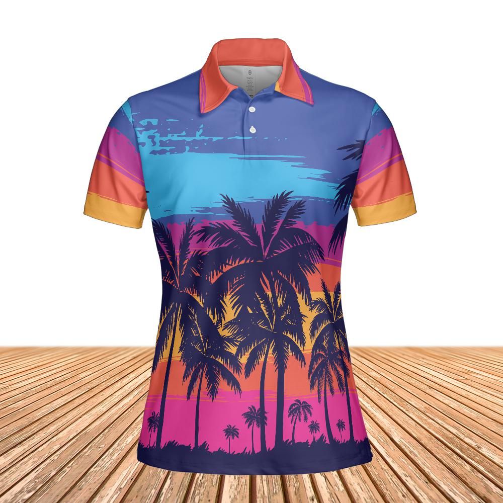 Tropical Sunset Women's Polo Shirt