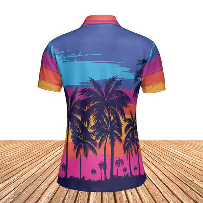 Tropical Sunset Women's Polo Shirt