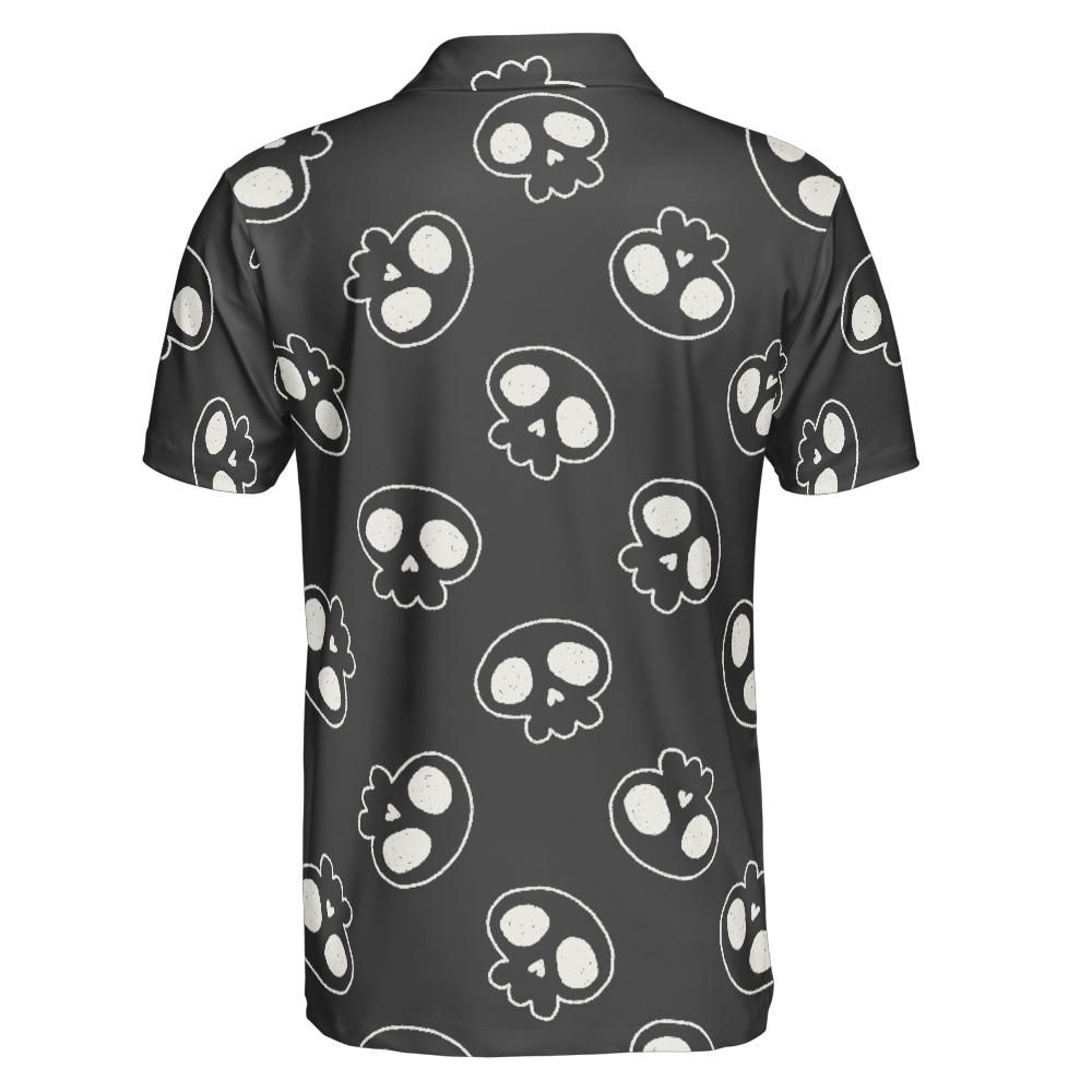 Skull Doodles Polo Shirt