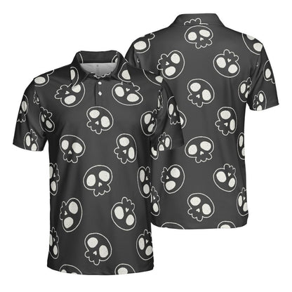 Skull Doodles Polo Shirt