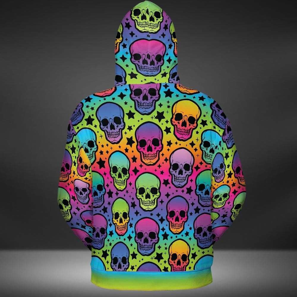 Gradient Skulls Premium Unisex Hoodie