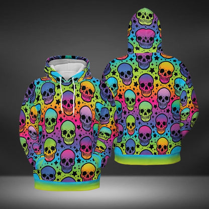 Gradient Skulls Premium Unisex Hoodie