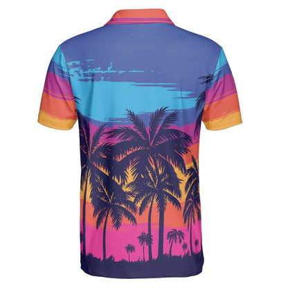 Tropical Sunset Polo Shirt