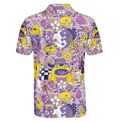 Purple Psychedelic Polo Shirt