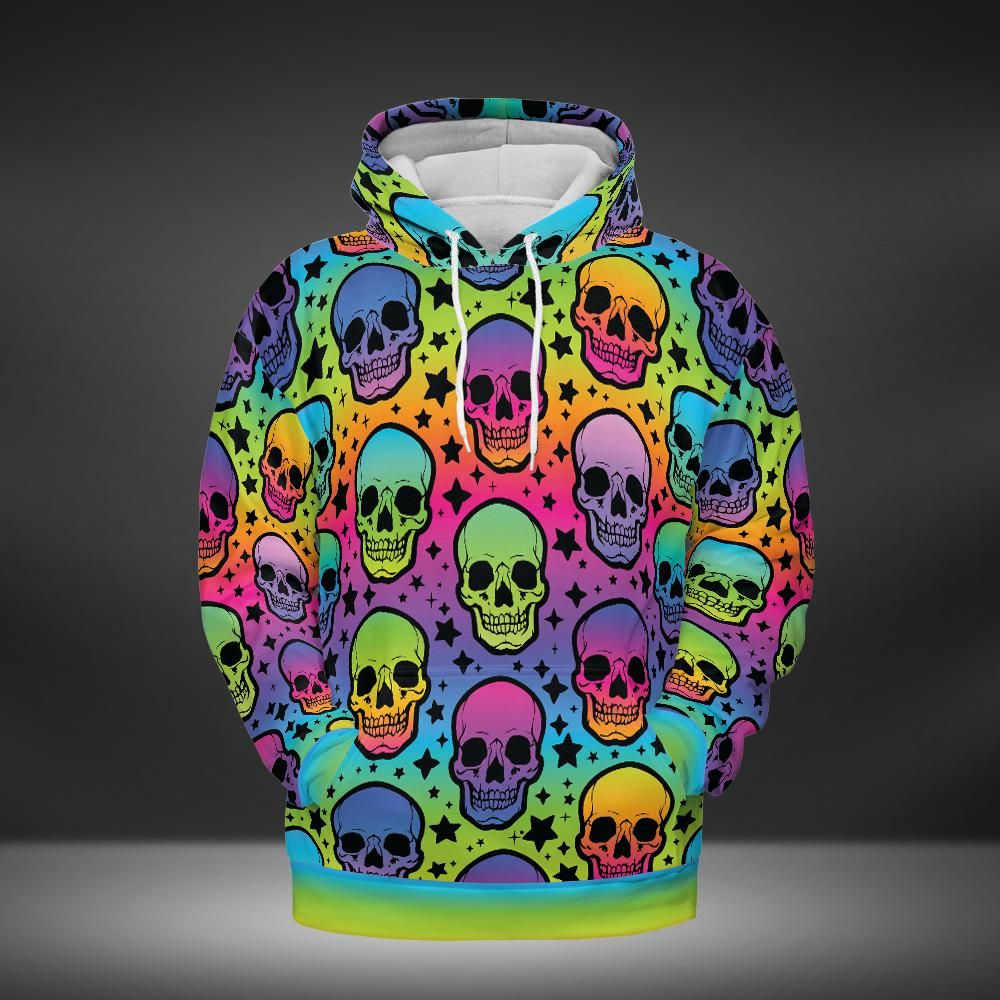 Gradient Skulls Premium Unisex Hoodie