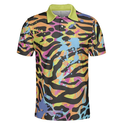 Animal Fur And Splattered Paint Polo Shirt