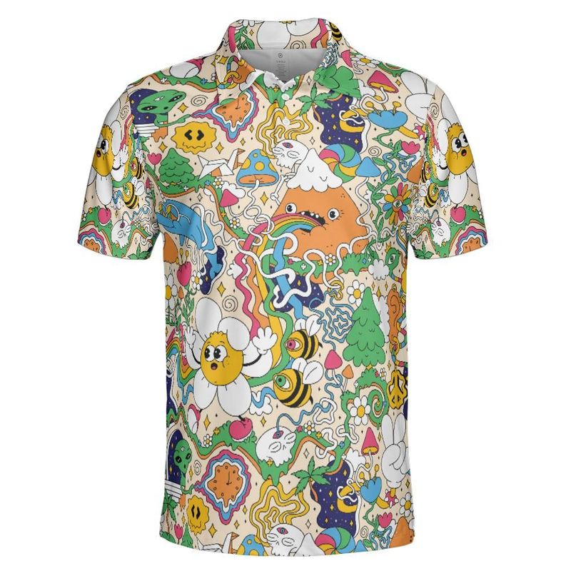 Mushroom Trip Polo Shirt