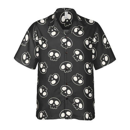 Skull Doodles Button Up Shirt