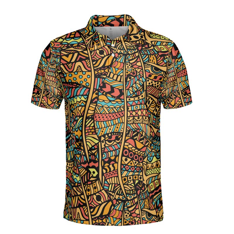 African Zentangle Polo Shirt