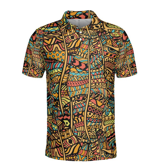 African Zentangle Polo Shirt
