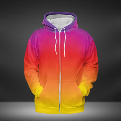 Beach Sunset Premium Unisex Zip Hoodie