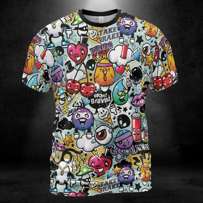 Bizarre Graffiti Unisex Comfort T-Shirt