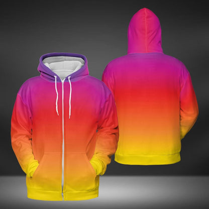 Beach Sunset Premium Unisex Zip Hoodie