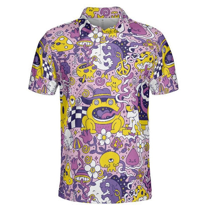 Purple Psychedelic Polo Shirt