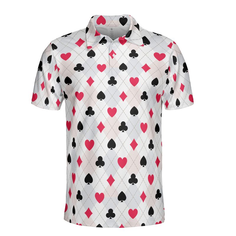 Card Suit Argyle Polo Shirt