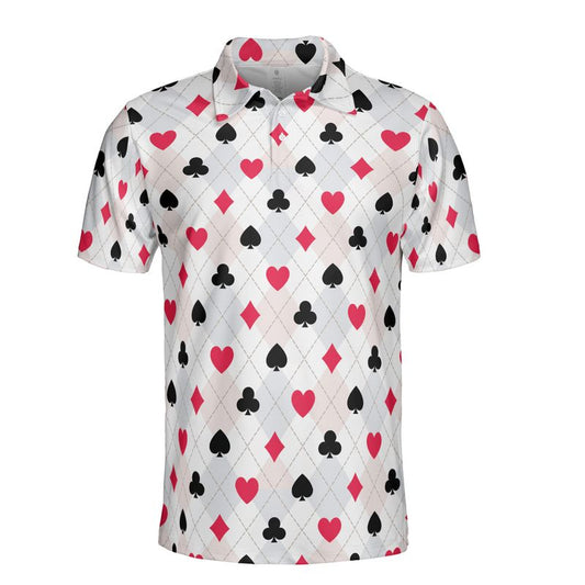 Card Suit Argyle Polo Shirt