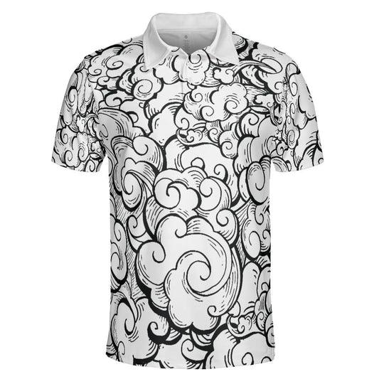 Asian Clouds Polo Shirt