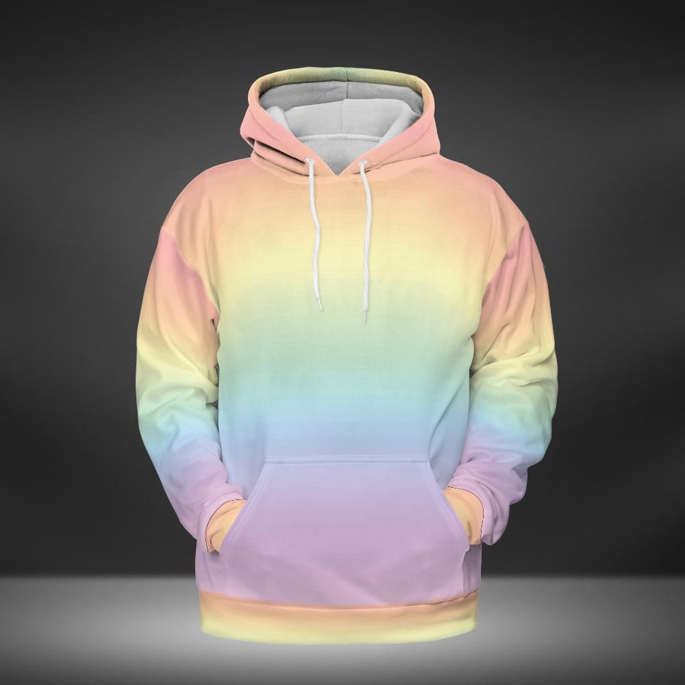 Pastel Rainbow Gradient Unisex Hoodie