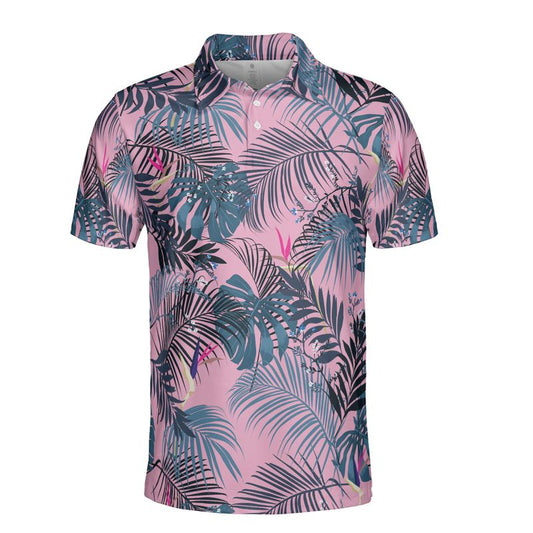 Tropical Forest Leaves Polo Shirt