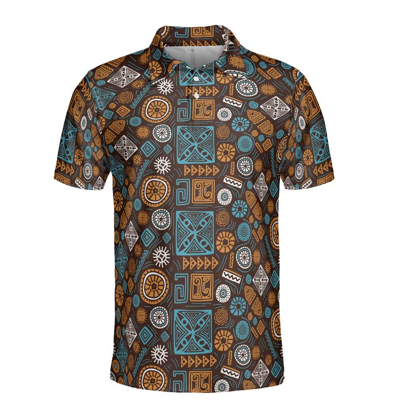 African Shapes Polo Shirt