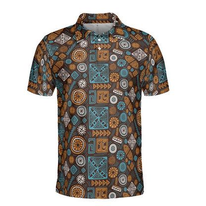 African Shapes Polo Shirt