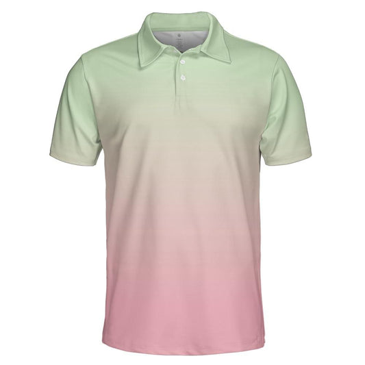 Key Lime & Peach Polo Shirt