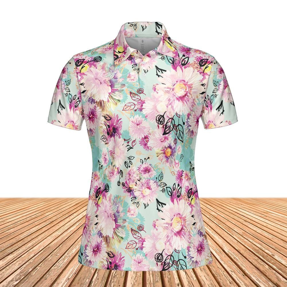 Colorful Asters Women's Polo Shirt