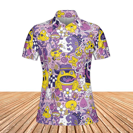 Purple Psychedelic Women's Polo Shirt