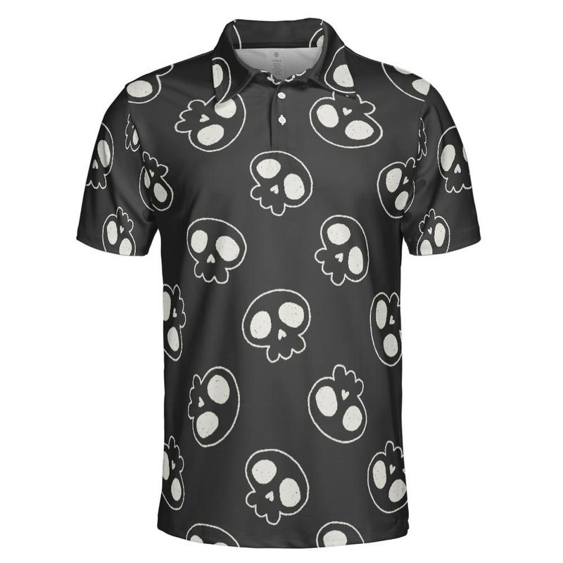 Skull Doodles Polo Shirt