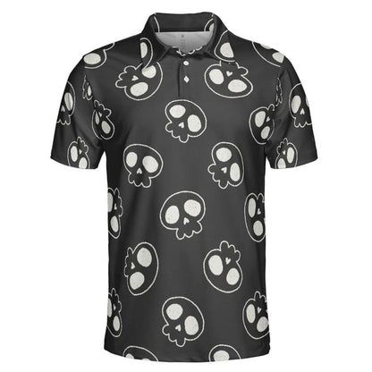 Skull Doodles Polo Shirt