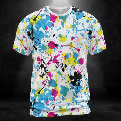 Colorful Ink Splats Unisex Comfort T-Shirt