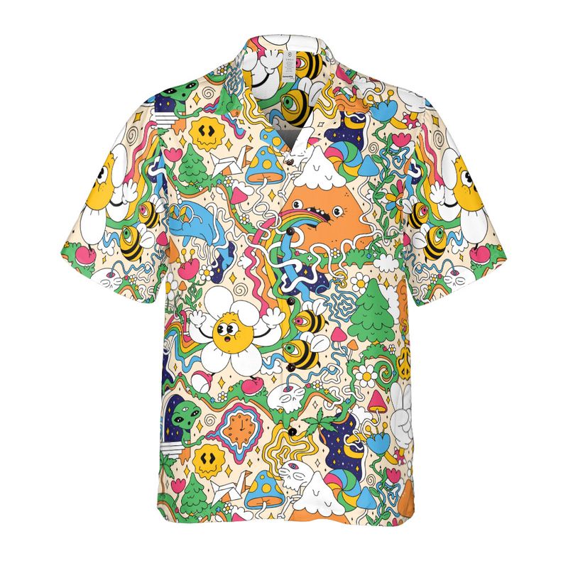 Mushroom Trip Button Up Shirt