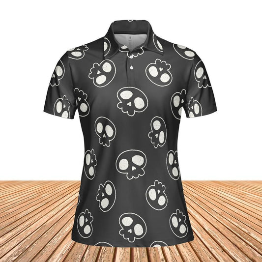 Skull Doodles Women's Polo Shirt