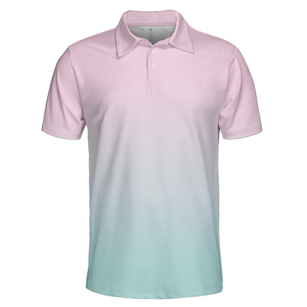 Pastel Pink & Blue Polo Shirt